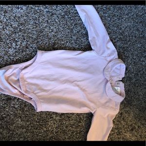 H&M baby girls peplum collar bodysuit